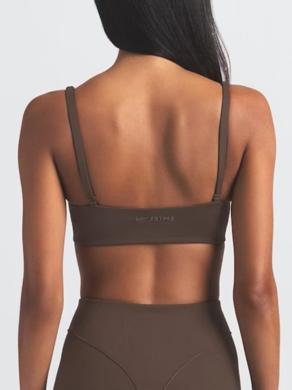 SKIMS Brown Scoop Back Sports Bra